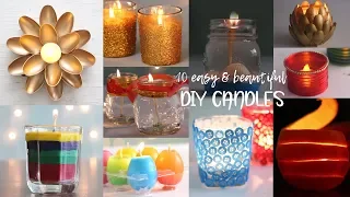 10 Easy and Beautiful DIY Candles | Useful things | Compilation