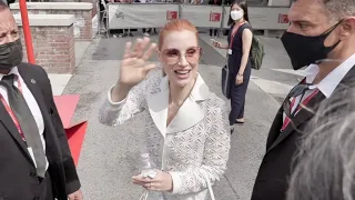 Oscar Isaac and Jessica Chastain at the Venice Film Festival 2021