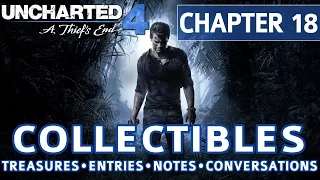 Uncharted 4 - Chapter 18 All Collectible Locations, Treasures, Journal Entries, Notes, Conversations