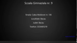 Scoala Gimnaziala nr. 9 Bacau