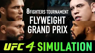 EA Sports UFC 4 - Flyweight Grand Prix simulation -  (CPU vs CPU)