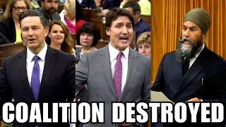 Pierre Poilievre Absolutely DESTROYS Trudeau's Liberal-NDP Coalition!