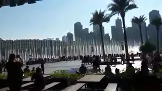 Dancing Fountain show in Dubai. Шоу танцующих фонтанов, Дубай.