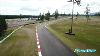 A Lap around Ridge Motorsport Park in a Drone