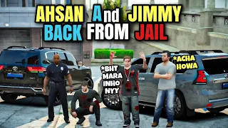 Jimmy and Ahsan Back From Jail | Micheal Helps Jimmy | Toyota Land Cruiser | GTA 5 | Leon Gaming