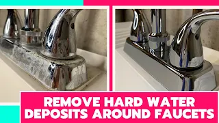 How To Remove Calcium From Faucet || Hard Water Stain Removal || Easy|| Green Cleaning
