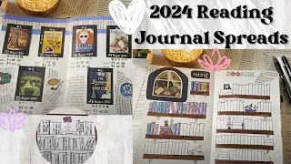 2024 Reading Journal Trackers & Spreads | Flip Through With Explanation