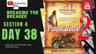 Day 38 MFM 70 Days Prayer & Fasting Programme 2021 Prayers from Dr DK Olukoya, Gen. Overseer, MFM