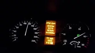 Mercedes Vito 122 cdi acceleration 0-140 km/h