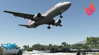 MSFS 2020 - FENIX A320 | Landing in famous SKIATHOS