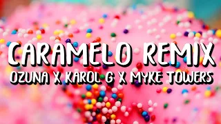 (1 HOUR) Ozuna x Karol G x Myke Towers - Caramelo REMIX (Letra/Lyrics)