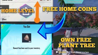 How to plant own home tree in Pubg mobile| How to get free home coins in Pubg mobile|home level pubg