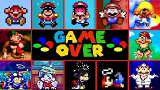 Top 126 SNES games GAME OVER screens - MEGA VIDEO