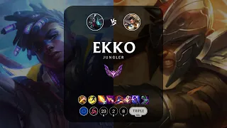 Ekko Jungle vs Xin Zhao - EUW Master Patch 14.7