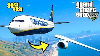 ОТВАЛИЛИСЬ КРЫЛЬЯ! Самая Опасная Посадка САМОЛЁТА на Пляже! - GTA 5 (Моды ГТА 5)