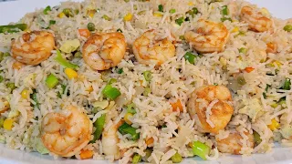 The Best Chinese shrimp fried rice with eggs