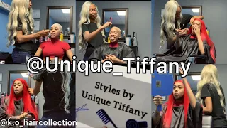 Red Hair | Wig install | Custom Colored