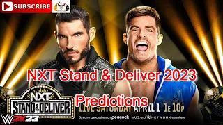 NXT Stand & Deliver 2023 Johnny Gargano vs. Grayson Waller (Unsanctioned Match) Predictions WWE 2K23