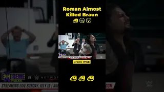 🔥🔥🔥OMG Roman Reigns Almost KILLED Braun Strowman🚑🔥🥲 #wwe #shorts #trending