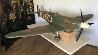 Battle of Britain Flying model airplane 8 foot wingspan super marine spitfire.