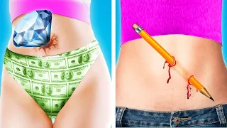 RICH STUDENTS VS BROKE STUDENTS HACKS! || Funny Situations with Rich VS Poor Girl At School!