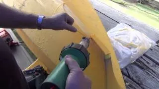 How to plastic weld a Polyethylene kayak - kayak repair