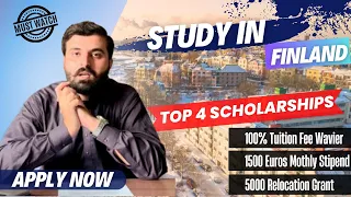 Best Scholarships of FINLAND | 100% Tuition fee Wavier | 5000 Euros Relocation Grant | Europe