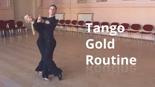 Tango Basic (Gold Level) Choreography - Back Corte, Reverse Swivel, Five Step