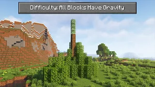 Minecraft, But All Blocks Have Gravity Part 1...