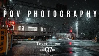 POV Photography with Sony A7III/Tamron 17-28mm - Street Photography In Snowy Tokyo, Japan