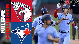 Cleveland Guardians vs Toronto Blue Jays FULL GAME HIGHLIGHTS |  August 09, 2023 | MLB 2023