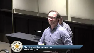 Planning and Zoning Meeting - September 2, 2021