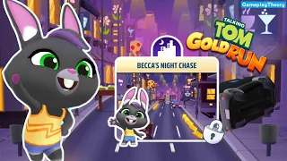 *NEW* Talking Becca's Night Chase Gameplay in Talking Tom Gold Run (Android, iOS)