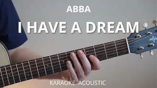 I Have A Dream - ABBA (Acoustic Karaoke Guitar)