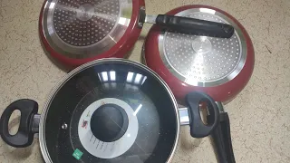 Prestige Omega Deluxe Granite non-stick cookware unboxing