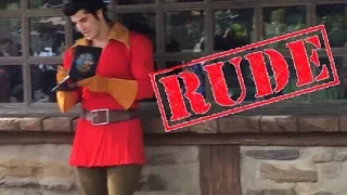 Gaston Being A Jerk! Gaston Meet and Greet at Disney World Beauty And The Beast Weird Interaction