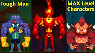 Tough Man All Evolution (Human,Dog and Pig) Max Level.