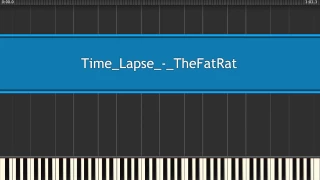 IMPOSSIBLE REMIX Time Lapse  The Fat Rat piano synthesia