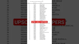 UPSC 2022 Toppers List🔥#upsc2022result #upsc2022topper #upsctopper2022
