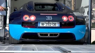 Bugatti Veyron 16.4 Grand Sport Vitesse getting unloaded in Monaco!