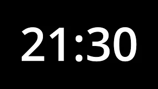 21 MINUTE 30 TIMER - No Sound - Full HD 1080p - COUNTDOWN