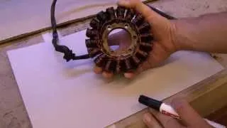 Umschau am Lichtmaschinen Stator