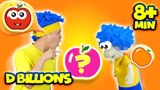 Formas de frutas con marionetas + Más D Billions Canciones Infantiles