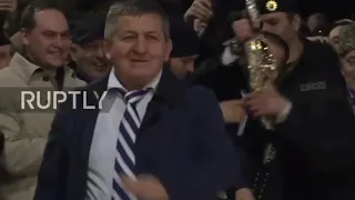 When Khabib wins 😱 (dagestan style tradition)