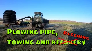 Saving pigs and plowing pipe...all in days work!