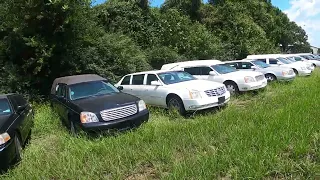 Hearse , Flower Car and Limo Graveyard  Arkansas