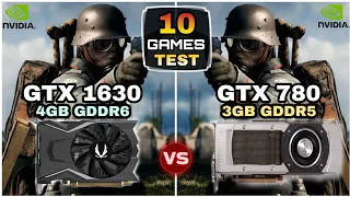 GTX 1630 (4GB) vs GTX 780 (3GB) | 10 Games Test | Which Is Best ?