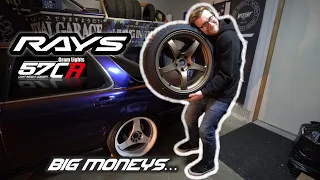 Installing My Brand New RAYS 57CR Wheels...