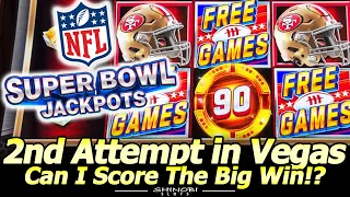 NFL Super Bowl Jackpots - 2nd Attempt. Can I Score the Big Win? Live Play/Bonuses at Resorts World