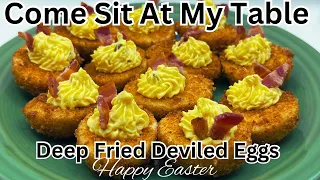 Deep Fried Deviled Eggs - Great for your Holiday Meals or a Fun Appetizer!